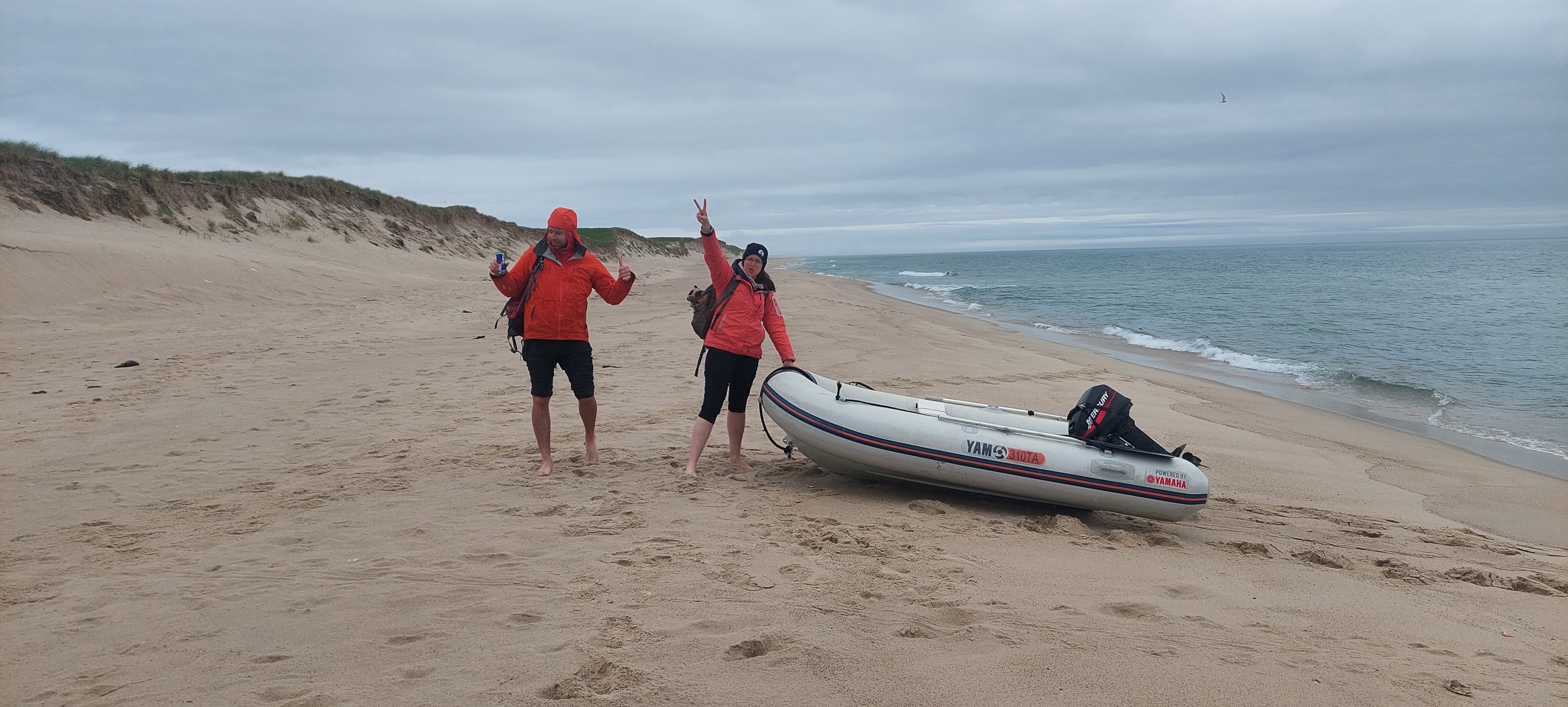 Hauled up the beach on Sable Island
